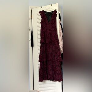 Lulu’s Wine Red Prom Dress
